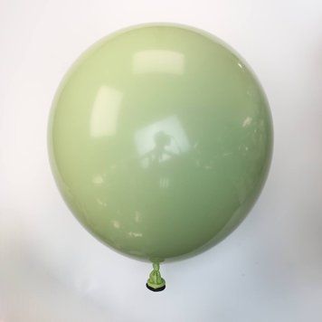 Шары латекс 5" 12 см Дабл стафф Ретро дымчатый салатовый на черном Упаковка 5 штук 10565 фото