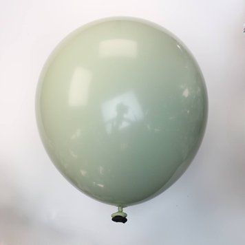 Шары латекс 5" 12 см Дабл стафф Ретро дымчатая оливка на черном Упаковка 5 штук 10566 фото