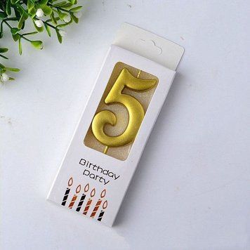 5 свічки цифри